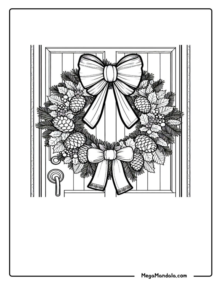 coloring pages christmas and traditional holidays 10 megamandala