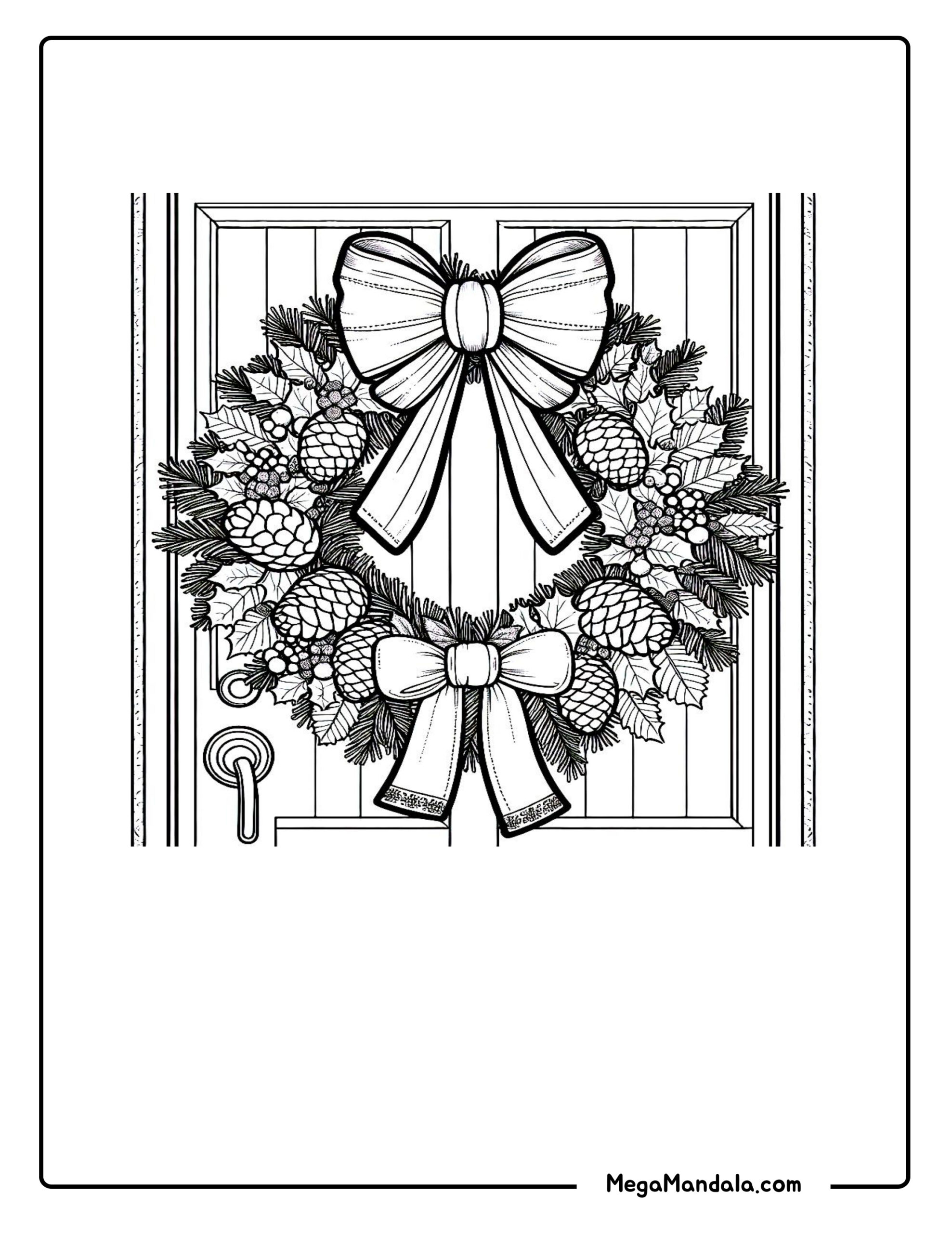 coloring pages christmas and traditional holidays 10 megamandala scaled